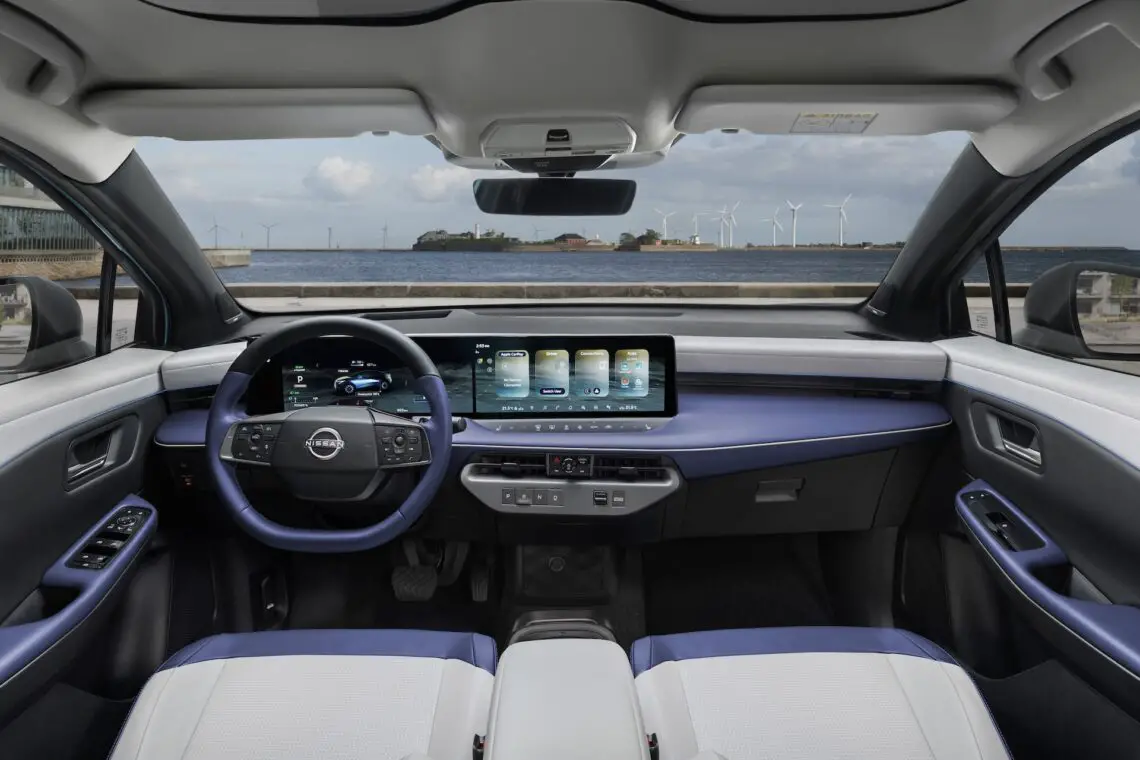 Het interieur van de nieuwe Nissan LEAF
