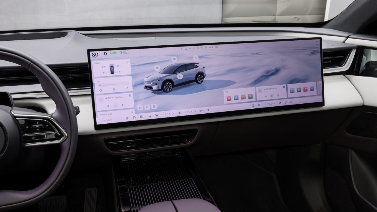 5K-display in de Mazda CX-6e