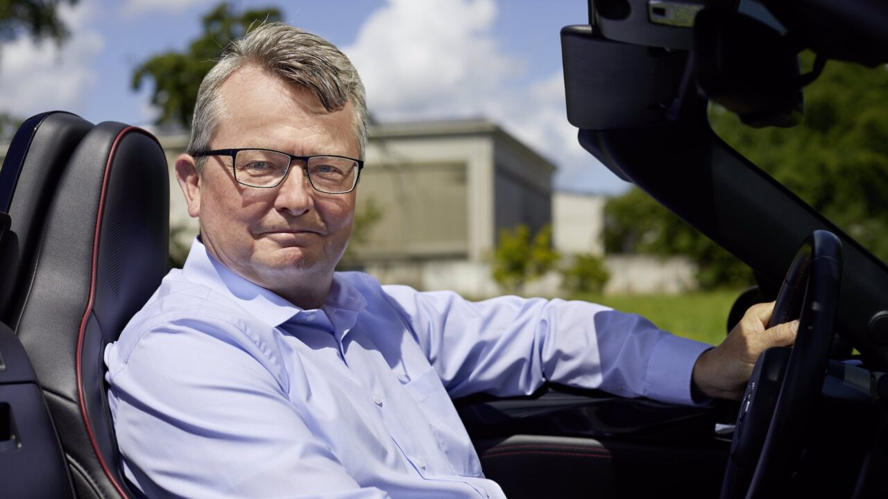 Christian Schultze, Director, Director General Adjunto, Mazda Motor Europe GmbH, Centro Europeo de I+D Oberursel, Alemania. 07.07.2021. Nº de archivo MRE: ma1115. Fotografiado por Bernd Schuster en el MRE (Mazda Research Europe).