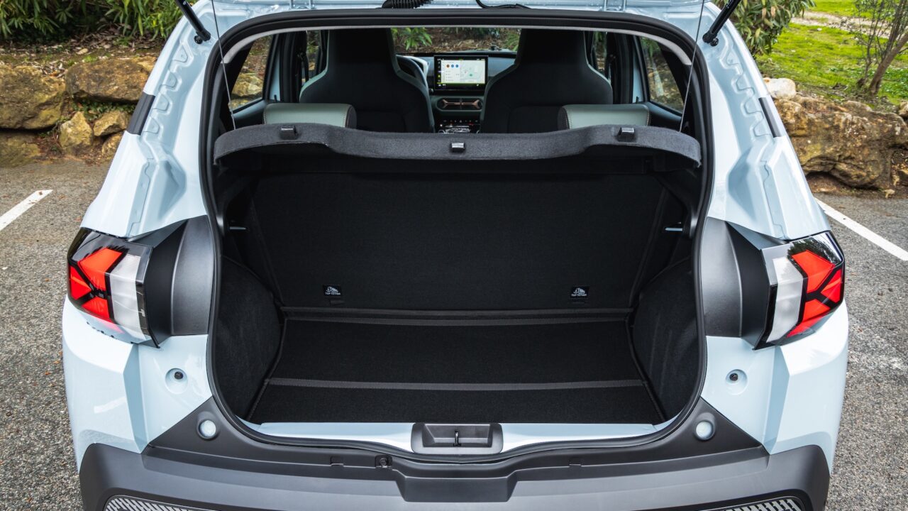 Bagageruimte Dacia Spring