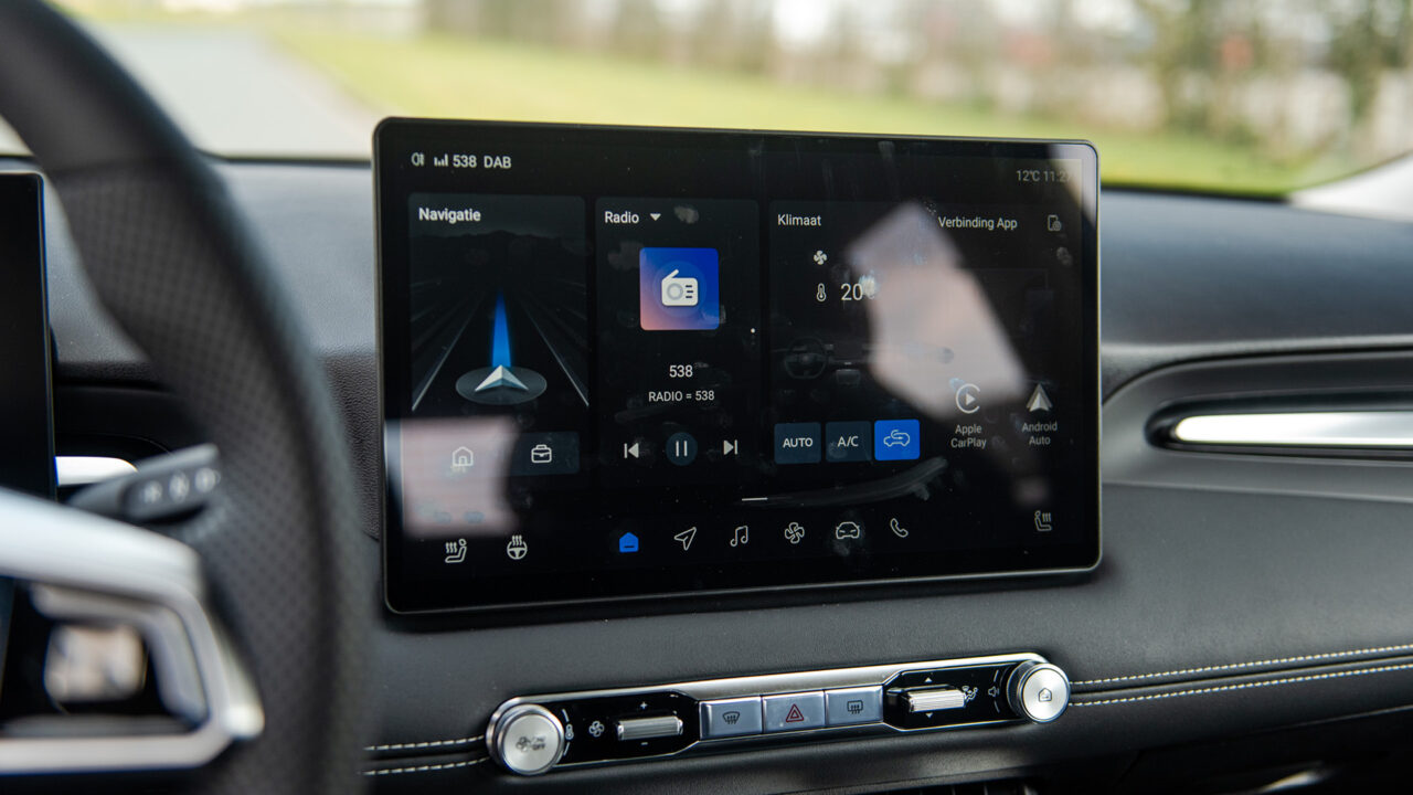 Infotainment-System des MG4 Urban