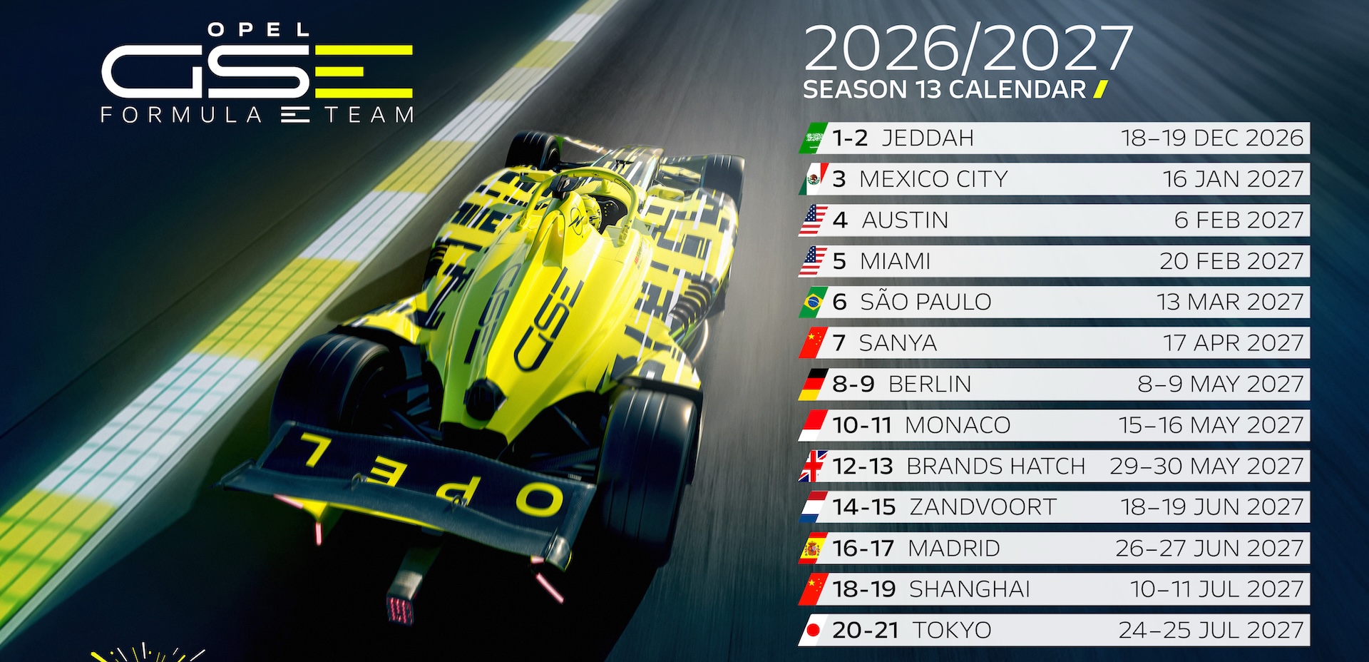 Formula E naar Zandvoort Fotocredit: Opel Motorsport