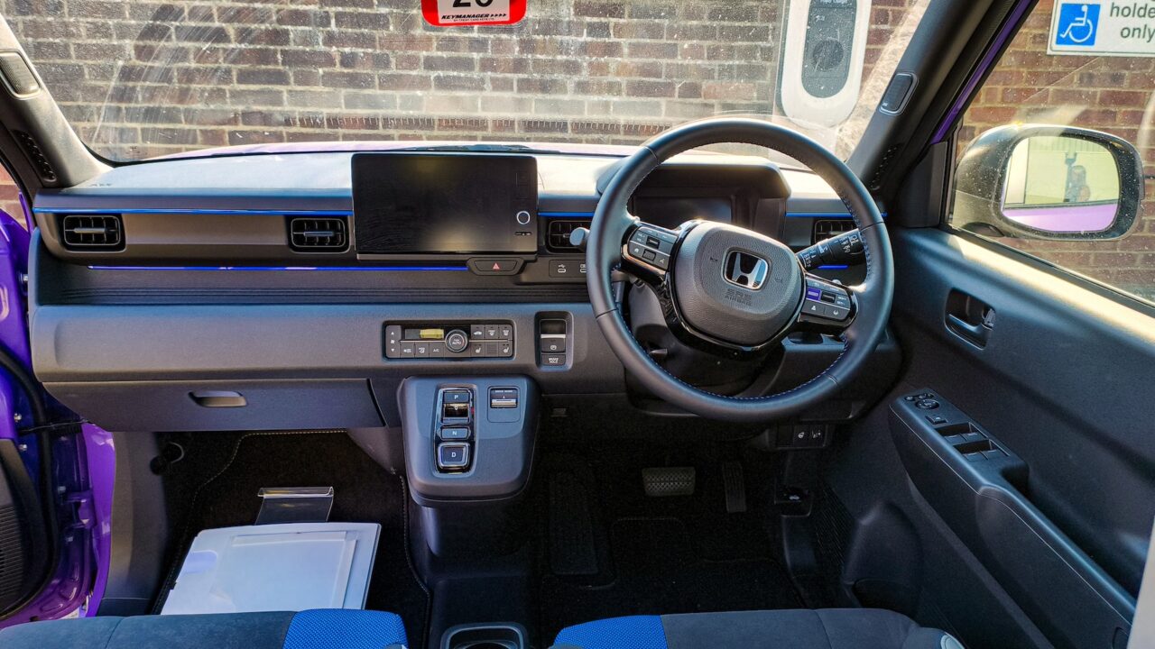 Het dashboard van de Honda Super-N