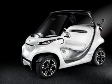 In alle luxe rijden op de golfbaan ...