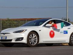 Tesla Model S 100D record milage 2017