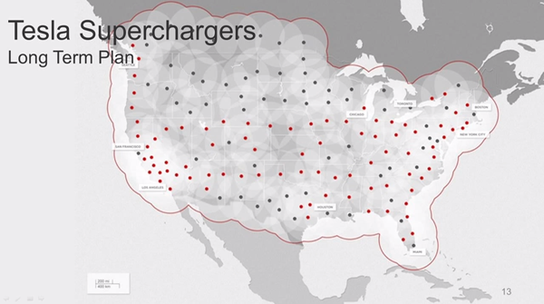 Tesla Motors breidt Supercharger-netwerk uit in Amerika en Canada ...