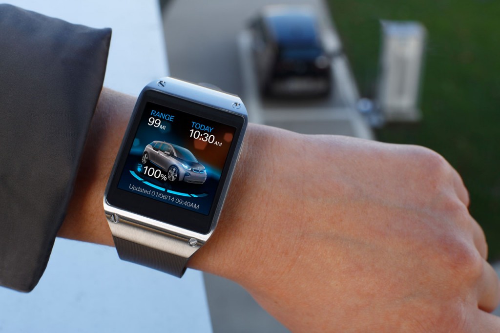 Samsung-smartwatch maakt verbinding met BMW i3 ...