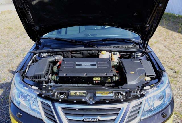 Dit is de eerste elektrische Saab ...