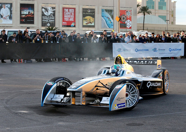 Eerste Formula E auto maakt debuut in Las Vegas ...