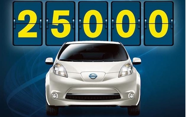 25.000ste Nissan LEAF verkocht in Amerika ...