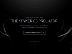 Spyker komt met elektrische C8 Preliator ...