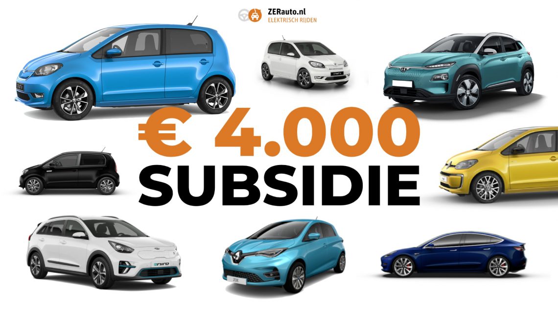 OVERZICHT: Zo duur zijn elektrische auto’s inclusief 4.000 euro subsidie ...
