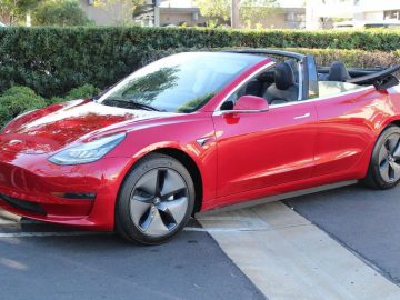 Wat vinden we van een Tesla Model 3 Cabrio? ...